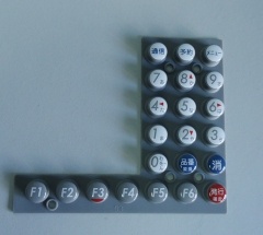 Silicone Keypads with Epoxy for