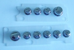 Silicone Buttons with Plastic Caps